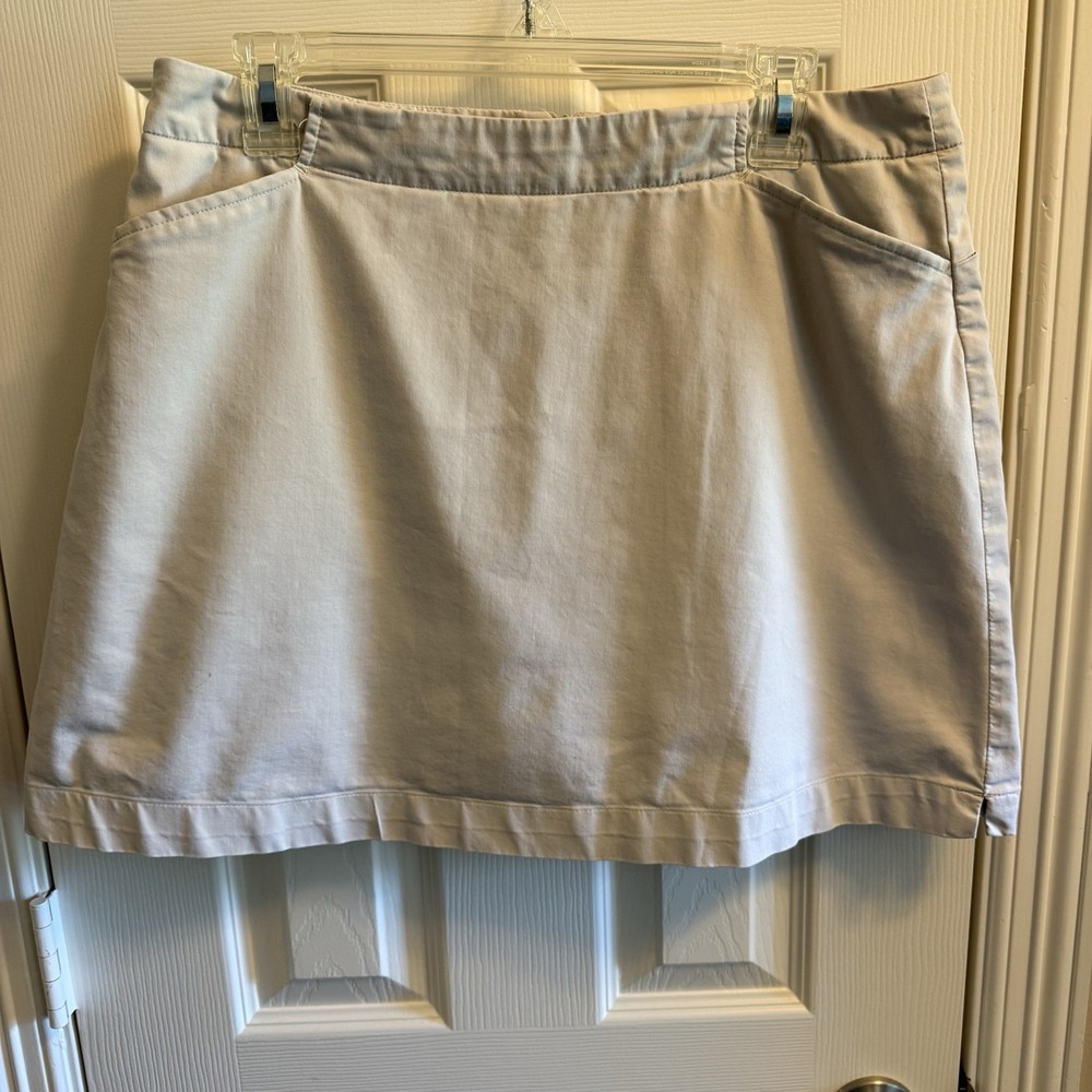 Nike Golf Dri Fit Skort Women's 12 (M/L) Khaki‎ Poly 5 Pocket See Pictures